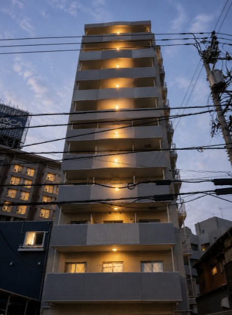 建物外観　夜の外観イメージ