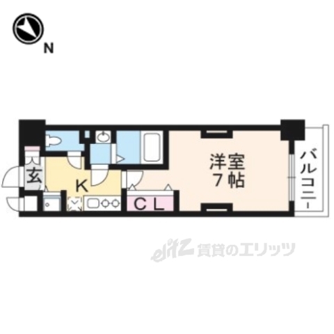 LUXE京都西大路の間取り写真