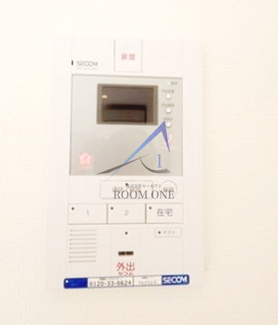 セキュリティ　モニター付きインターホンです。