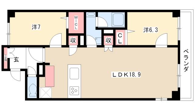 ロイヤルパークス千種の間取り写真