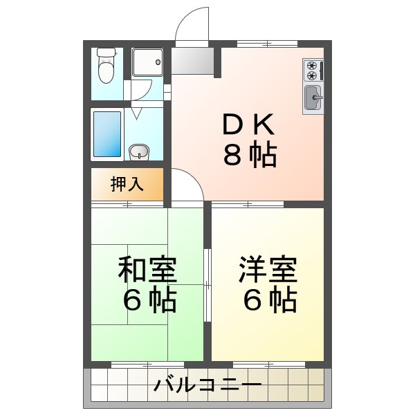 ベルメゾンKの間取り写真