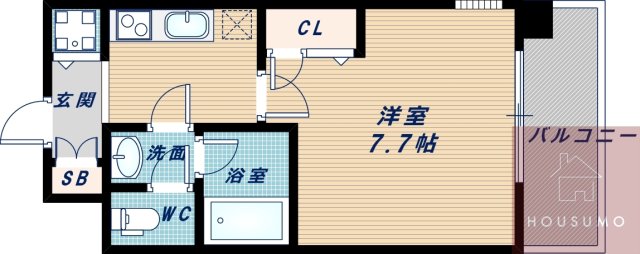 東明マンション新東の間取り写真