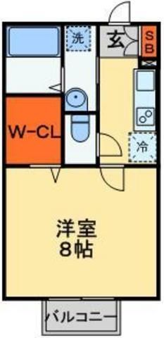 京成本線 京成大久保駅 徒歩16分 2階建 築16年の間取り写真