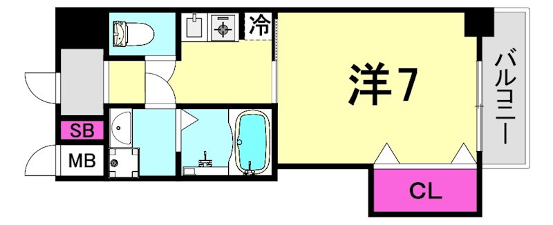 エレナ西宮北口の間取り写真
