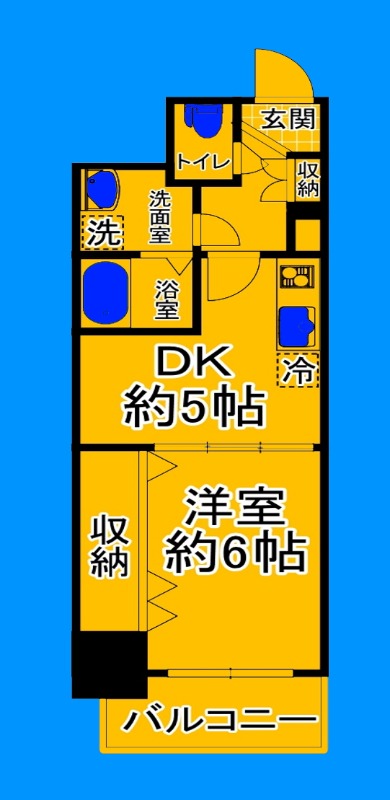 南海本線 堺駅 徒歩10分 7階建 築19年の間取り写真