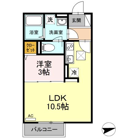 laid-backの間取り写真