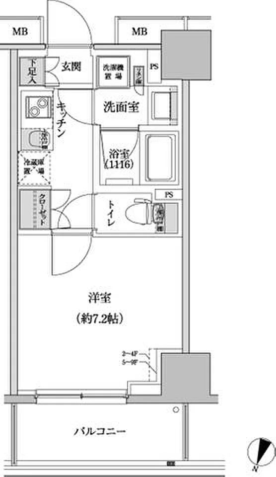 パークハビオ渋谷本町レジデンスの間取り写真