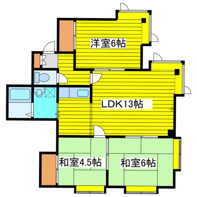 地下鉄東豊線 環状通東駅 徒歩42分 2階建 築38年の間取り写真