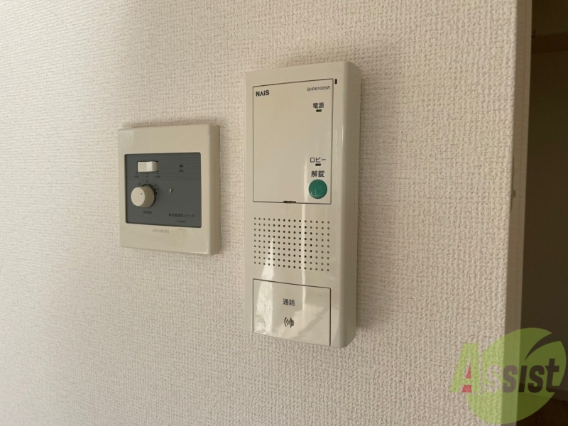 セキュリティ　インターホンは通話ができるので急な訪問があっても安心です。
