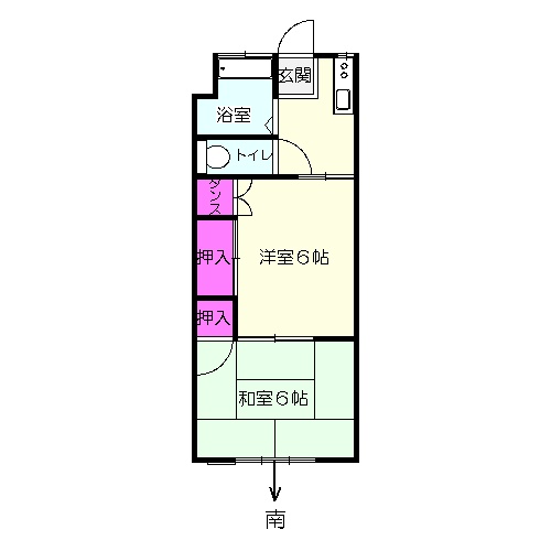 エステート篭原の間取り