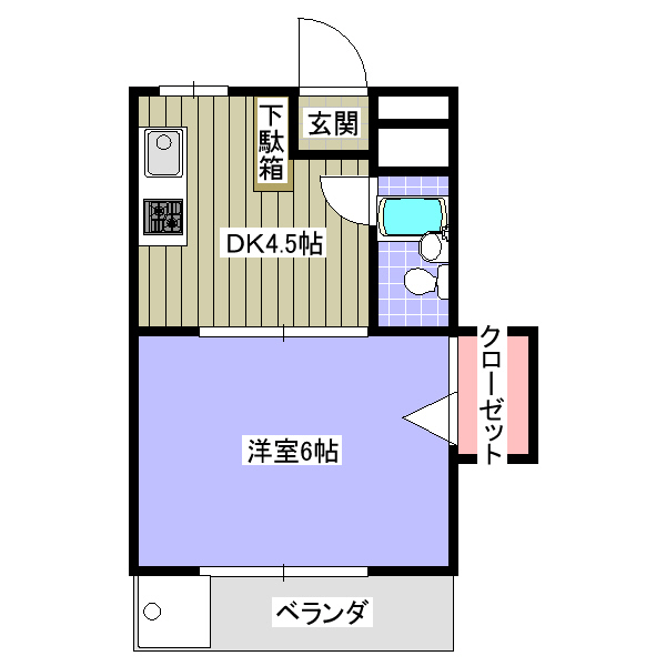 中川アパートの間取り