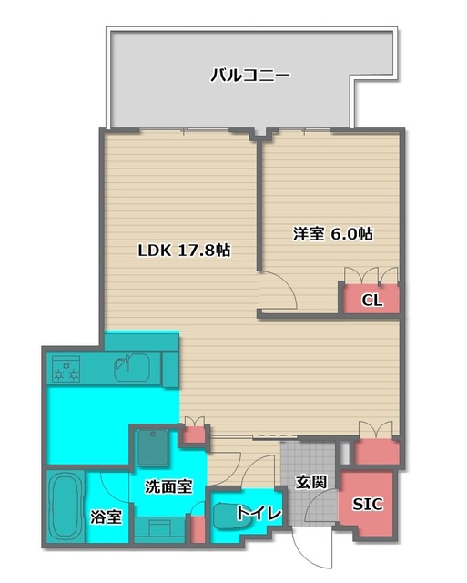 【ザ・ファインタワー梅田豊崎の間取り】