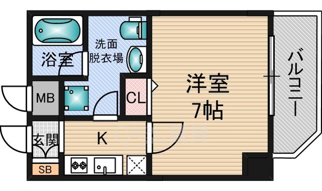 クレアートアドバンス北大阪の間取り