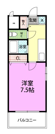 サザン薬院の間取り