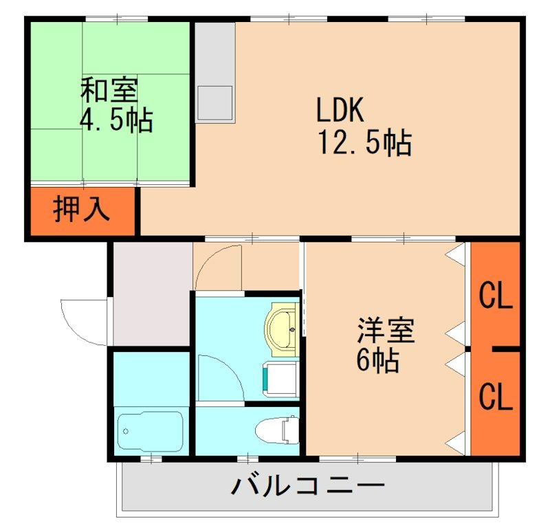 糟屋郡篠栗町津波黒のマンションの間取り