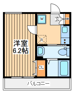 神奈川県横浜市中区山元町１（アパート）の賃貸物件の間取り