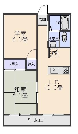 グリーンコーポ原の間取り