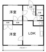 姫路市網干区坂出のマンションの間取り