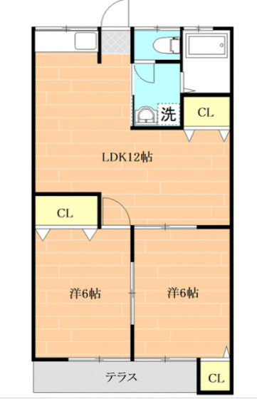 熊本市南区平成のマンションの間取り