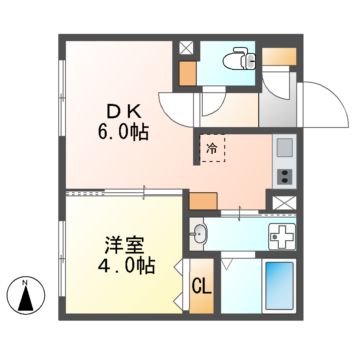 リーデンス名古屋駅西（旧エスリードコート名古屋駅西）の間取り