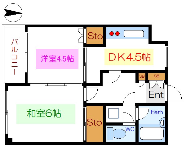 メゾンナカジマの間取り