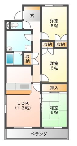 ファイブグレースの間取り