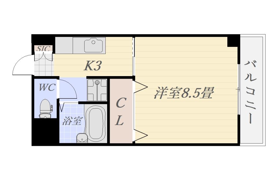 ヨーロピア甲東の間取り