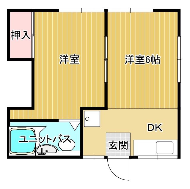 【新宮市橋本のアパートの間取り】