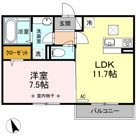 ソレイユアンサンブルの間取り