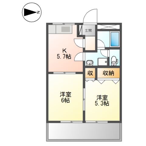 メゾンユニベールの間取り