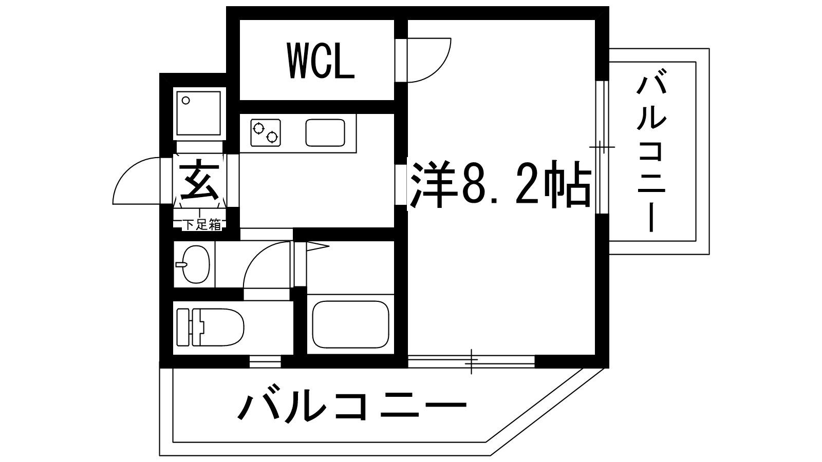 宝塚市武庫川町のマンションの間取り