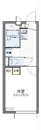 レオパレスコンプリメンティの間取り