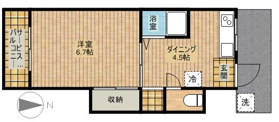 第8ちどり荘の間取り