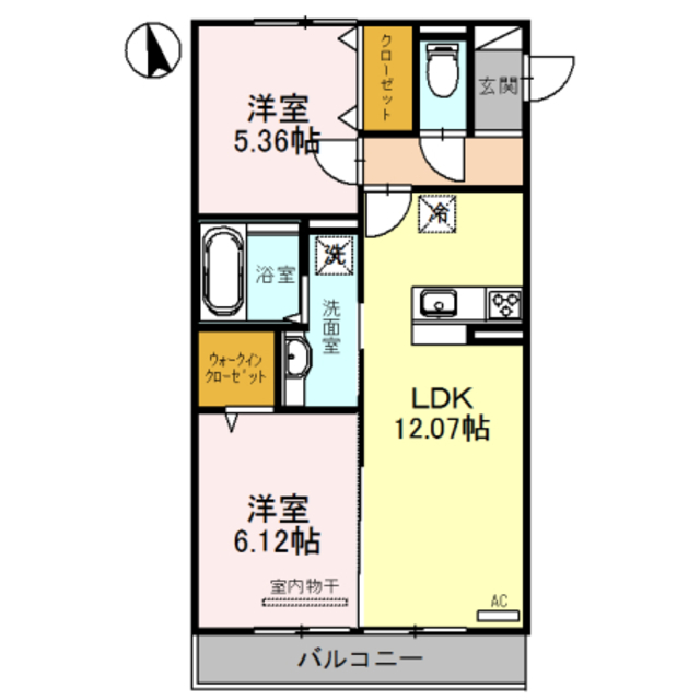 ラヴィベル栗東の間取り