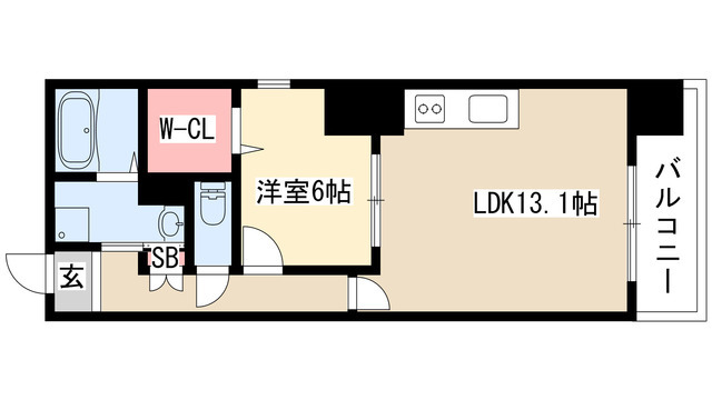 ディアコート千早の間取り