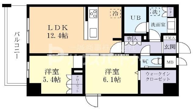 守谷市中央のマンションの間取り