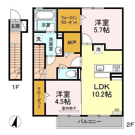 ルミエールASUKAの間取り