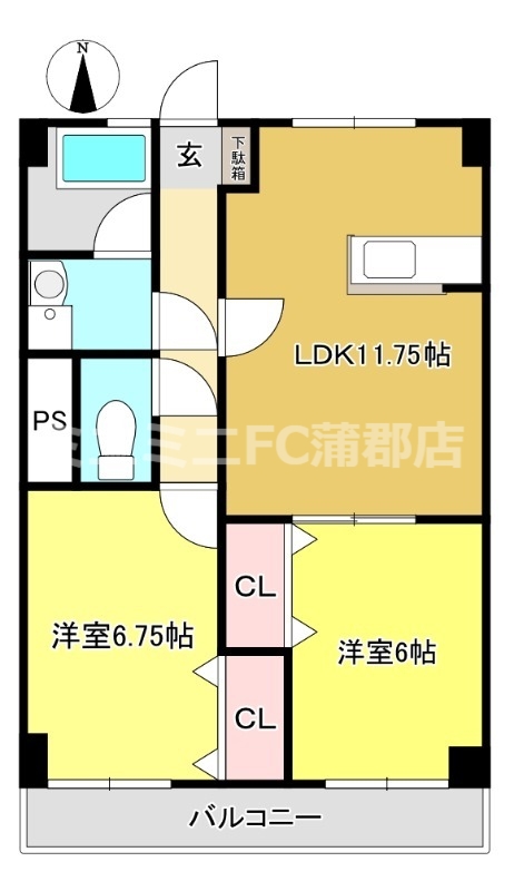 コーポ吉田の間取り