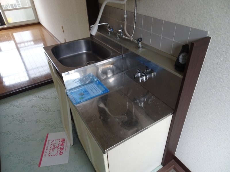 キッチン　2口ガスコンロ設置可能なキッチン