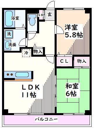 【日野市豊田のマンションの間取り】