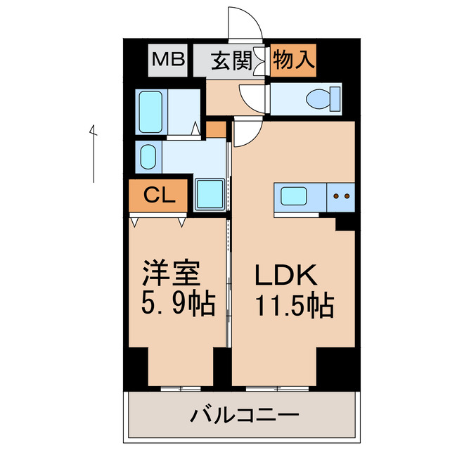 グランメール田中町の間取り