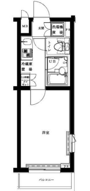 狛江市岩戸北のマンションの間取り