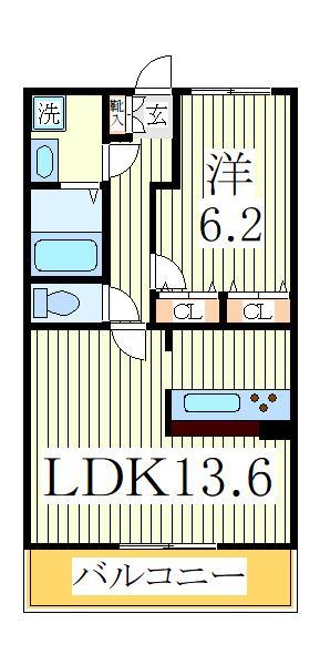 流山市おおたかの森南のマンションの間取り