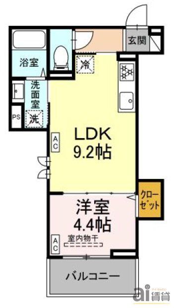 東京都練馬区上石神井１（アパート）の賃貸物件の間取り