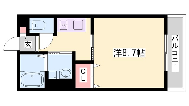 シエスタ別館Northの間取り