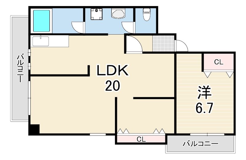 オフィス夙川の間取り