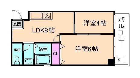 コーポラス翌檜の間取り