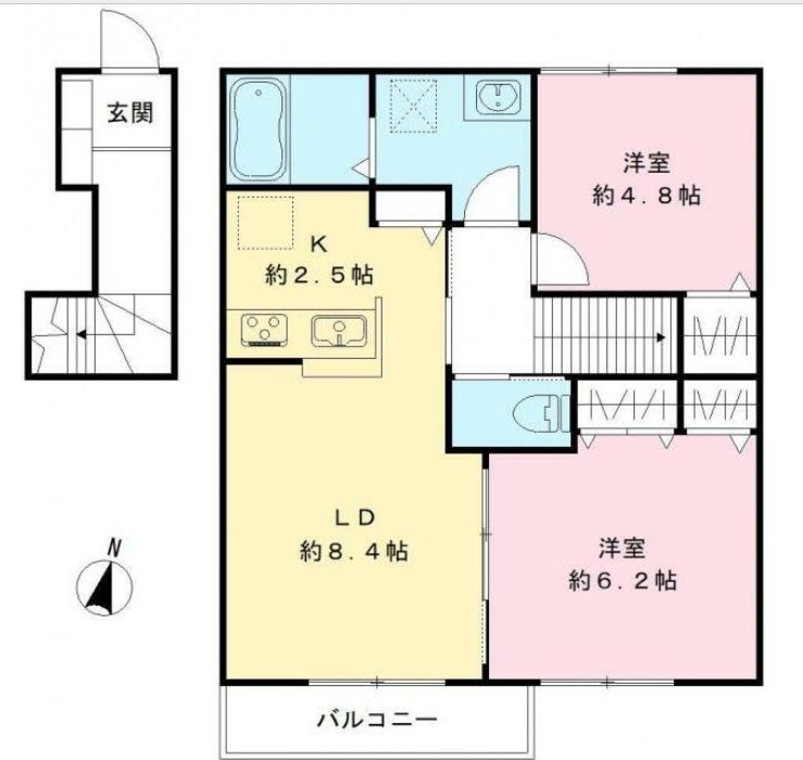 キアラヴィラ旭町の間取り