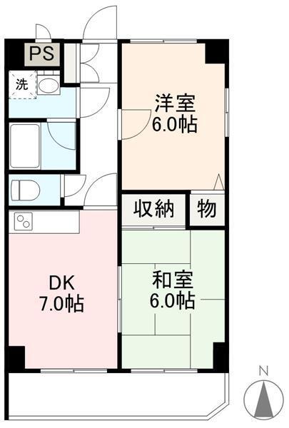 高松市屋島西町のマンションの間取り