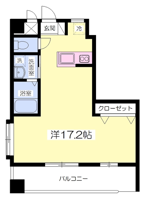 松山市南町のマンションの間取り